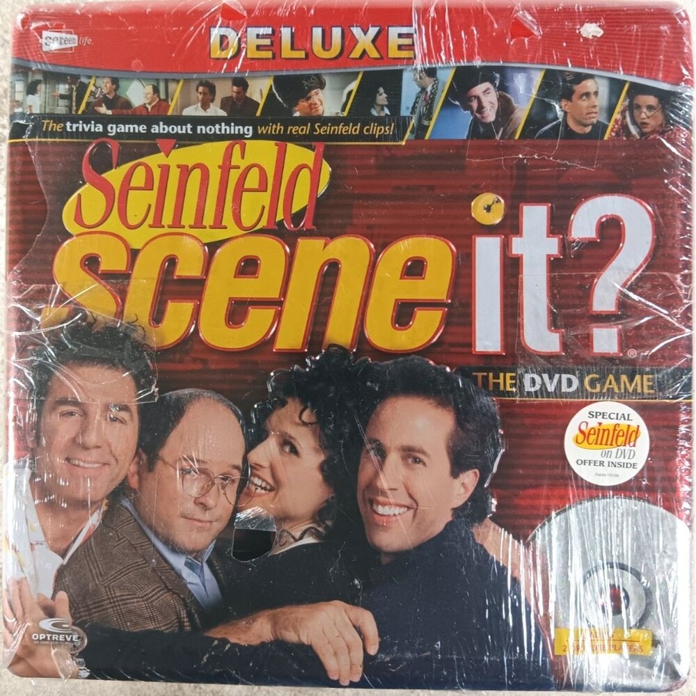 Deluxe Edition Seinfeld Scene It DVD Trivia Board Game Tin Box sealed